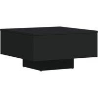 vidaXL Coffee Table Black Engineered Wood Couch Side Centre End Accent