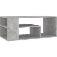 Vidaxl Coffee Table Concrete Grey 100X50X40 Cm Engineered Wood, Grey