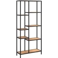 Book Shelf 80x30x180 cm Steel and Engineered Wood