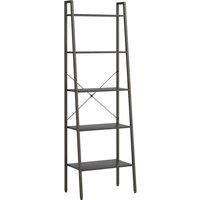 Vidaxl 5-tier Standing Shelf Black 56X35X174 Cm, Black