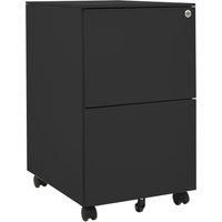 vidaXL Mobile File Cabinet Anthracite 39x45x67 cm Steel