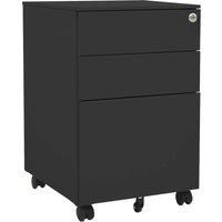 Mobile File Cabinet Office Storage Filing Cabinet White/Light Grey vidaXL