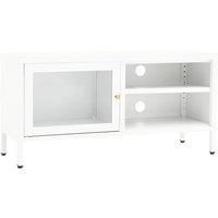 TV Cabinet Steel&Glass Stereo Cabinet TV Stand Lowboard Multi Colours vidaXL