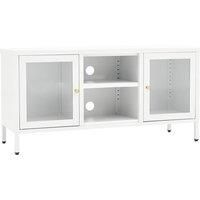 TV Cabinet Steel&Glass Stereo Cabinet TV Stand Lowboard Multi Colours vidaXL