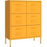 Drawer Cabinet Steel Sideboard Bookcase Storage Cabinet Multi Colours vidaXL
