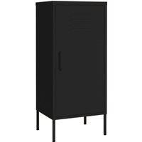 vidaXL Steel Storage Cabinet - Adjustable Shelves, Sturdy and Stable, Versatile for Home Organizing, Easy to Clean - Black
