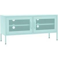 Vidaxl Tv Cabinet Mint 105X35X50 Cm Steel, Green