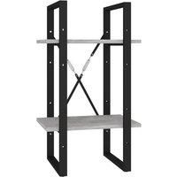 4-Tier Book Cabinet Grey 40x30x140 cm Engineered Wood vidaXL