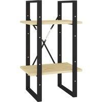 4-Tier Book Cabinet Grey 40x30x140 cm Engineered Wood vidaXL