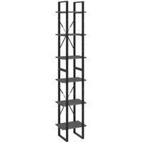 vidaXL High Cabinet Grey 40x30x210 cm Solid Pine Wood