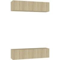 4x TV Cabinets Chipboard Furniture TV Stand Multi Colours Multi Sizes vidaXL