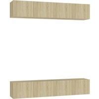 4x TV Cabinets Chipboard Furniture TV Stand Multi Colours Multi Sizes vidaXL