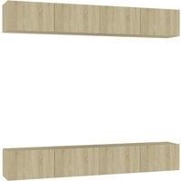 4x TV Cabinets Chipboard Furniture TV Stand Multi Colours Multi Sizes vidaXL