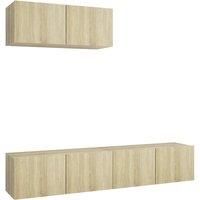 TV Cabinet Set 2 Piece Chipboard TV Cabinet Multi Colours Multi Sizes vidaXL