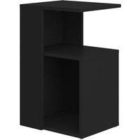 vidaXL Black Superior Engineered Wood Table: Trendy, Minimalist Style Side table for Living Room Lounge Bedroom