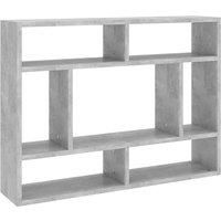 vidaXL Wall Shelf Concrete Grey 75x16x55 cm Engineered Wood