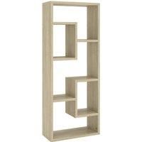 vidaXL Wall Shelf Sonoma Oak 36x16x90 cm Engineered Wood