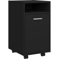 Side Cabinet with Wheels Chipboard Home Rolling Cabinet Multi Colours vidaXL
