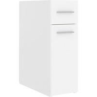 vidaXL White Apothecary Cabinet - Durable Engineered Wood Construction, Modern Style, Large Storage Space, Easy-to-Clean