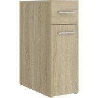 vidaXL Apothecary Cabinet Sonoma Oak 20x45.5x60 cm Engineered Wood, Brown