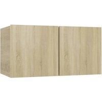 Hanging TV Cabinet Entertainment Centre Wall TV Unit Wall TV Stand vidaXL