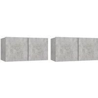 Hanging TV Cabinet Entertainment Centre Wall TV Unit Wall TV Stand vidaXL