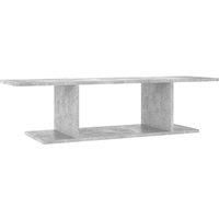 vidaXL Wall Mounted TV Cabinet Concrete Grey 103x30x26.5 cm