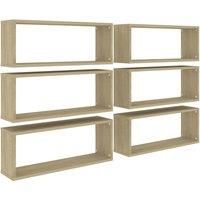 Wall Shelves Floating Rack Display Shelf Bookshelf Engineered Wood vidaXL