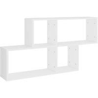 Wall Shelf Wall-Mounted Shelf Storage Display Rack Engineered Wood vidaXL