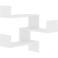 Wall Corner Shelf White 40x40x50 cm Engineered Wood