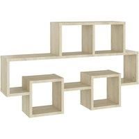 vidaXL Car-Shaped Wall Shelf in Sonoma Oak Engineered Wood - Scandinavian Style Hanging Display Unit for Home Organisation’