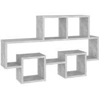 vidaXL Car-shaped Wall Shelf Concrete Grey 82x15x51 cm Engineered Wood