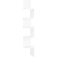 Wall Corner Shelf Wall Rack Wall-mounted Storage Shelf Engineered Wood vidaXL