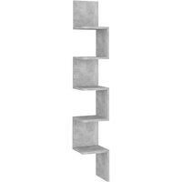 Wall Corner Shelf Wall Rack Wall-mounted Storage Shelf Engineered Wood vidaXL