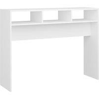 Vidaxl Console Table White 105X30X80 Cm Engineered Wood
