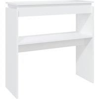 vidaXL Console Table White 80x30x80 cm Engineered Wood