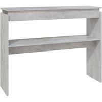 vidaXL Console Table Concrete Grey 102x30x80 cm Engineered Wood