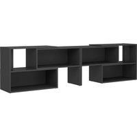 vidaXL TV Cabinet in Grey, Modern and Extendable Design | Quality Engineered Wood Construction, 149x30x52 cm | Perfect for Living Room