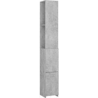 Bathroom Cabinet Cupboard Storage Shelf Washroom Rack Engineered Wood vidaXL