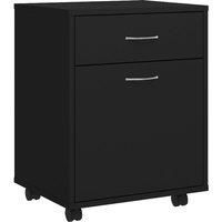 Rolling Cabinet Engineered Wood Drawer Rolling Cabinet Multi Colours vidaXL