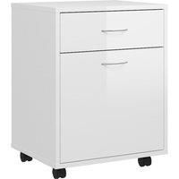 Rolling Cabinet Engineered Wood Drawer Rolling Cabinet Multi Colours vidaXL