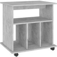 vidaXL Rolling Cabinet Concrete Grey 60x45x60 cm Engineered Wood