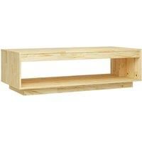 Vidaxl Coffee Table 110X50X33.5 Cm Solid Pinewood, Brown