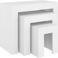 Nesting Coffee Tables Hall End Table Side Table Engineered Wood 3 pcs vidaXL