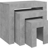 Nesting Coffee Tables Hall End Table Side Table Engineered Wood 3 pcs vidaXL