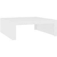 vidaXL - Couchtische - Couchtisch Weiß 100x100x35 cm Spanplatte
