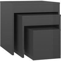 3x Nesting Tables Engineered Wood Living Room End Table Multi Colours vidaXL