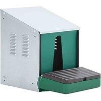 vidaXL Nestomatic Roll-away Nest Box for Poultry, Silver