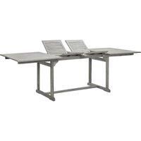 Solid Wood Acacia Garden Table Grey Patio Wooden Dinning Room Furniture vidaXL