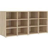 vidaXL Shoe Cabinets 2 pcs Sonoma Oak 52.5x30x50 cm